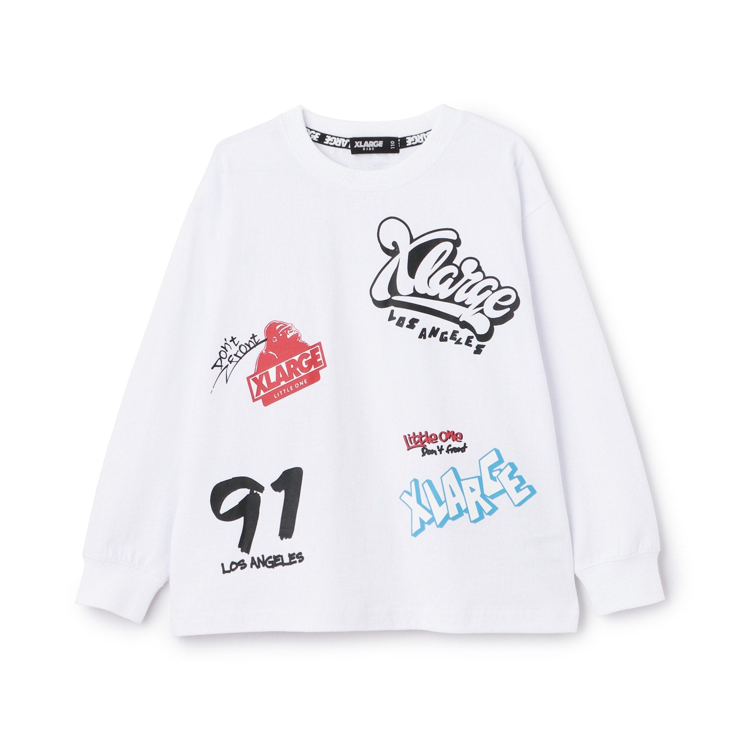 総柄グラフィティ長袖Tシャツ