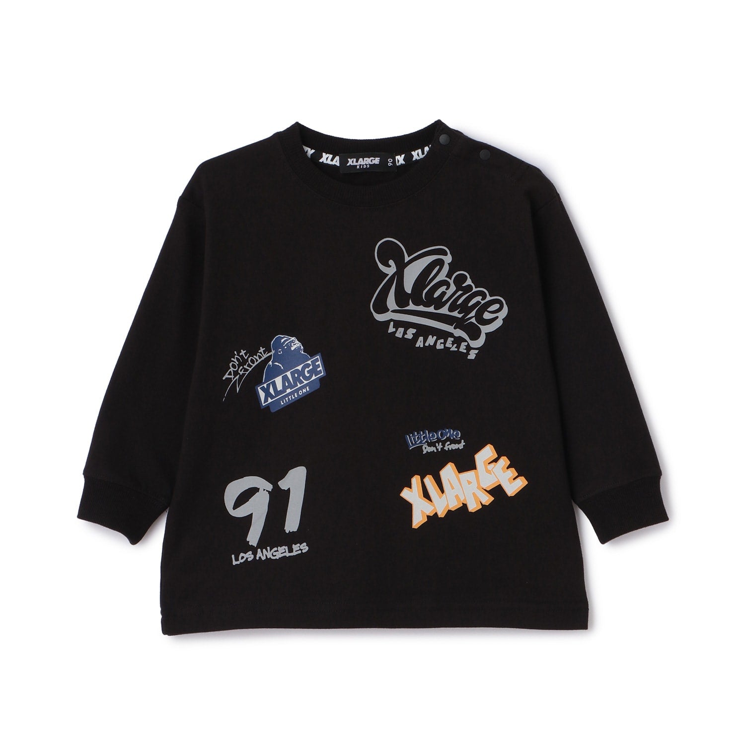 総柄グラフィティ長袖Tシャツ