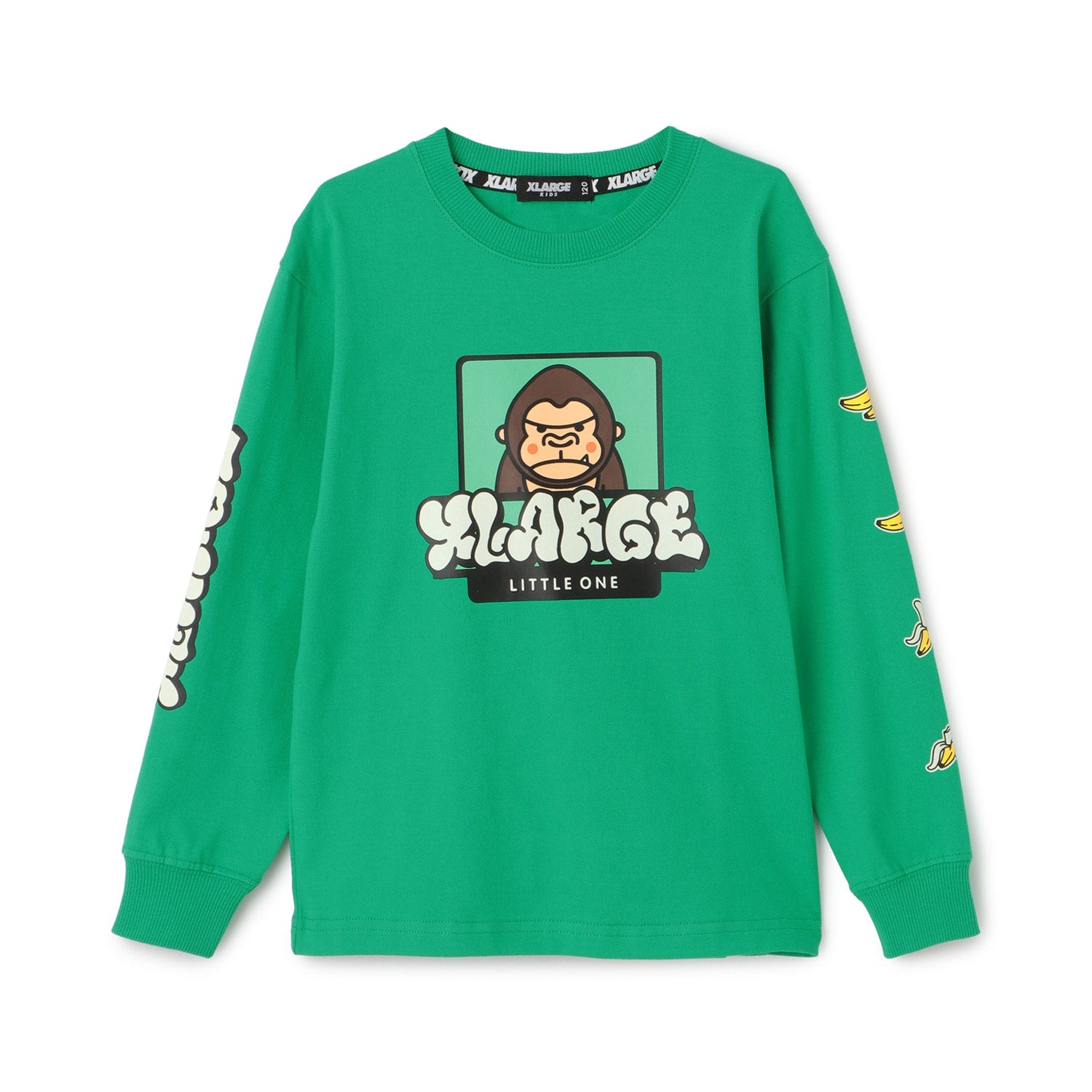 ファニーゴリラ&グラフィティ蓄光プリント長袖Tシャツ