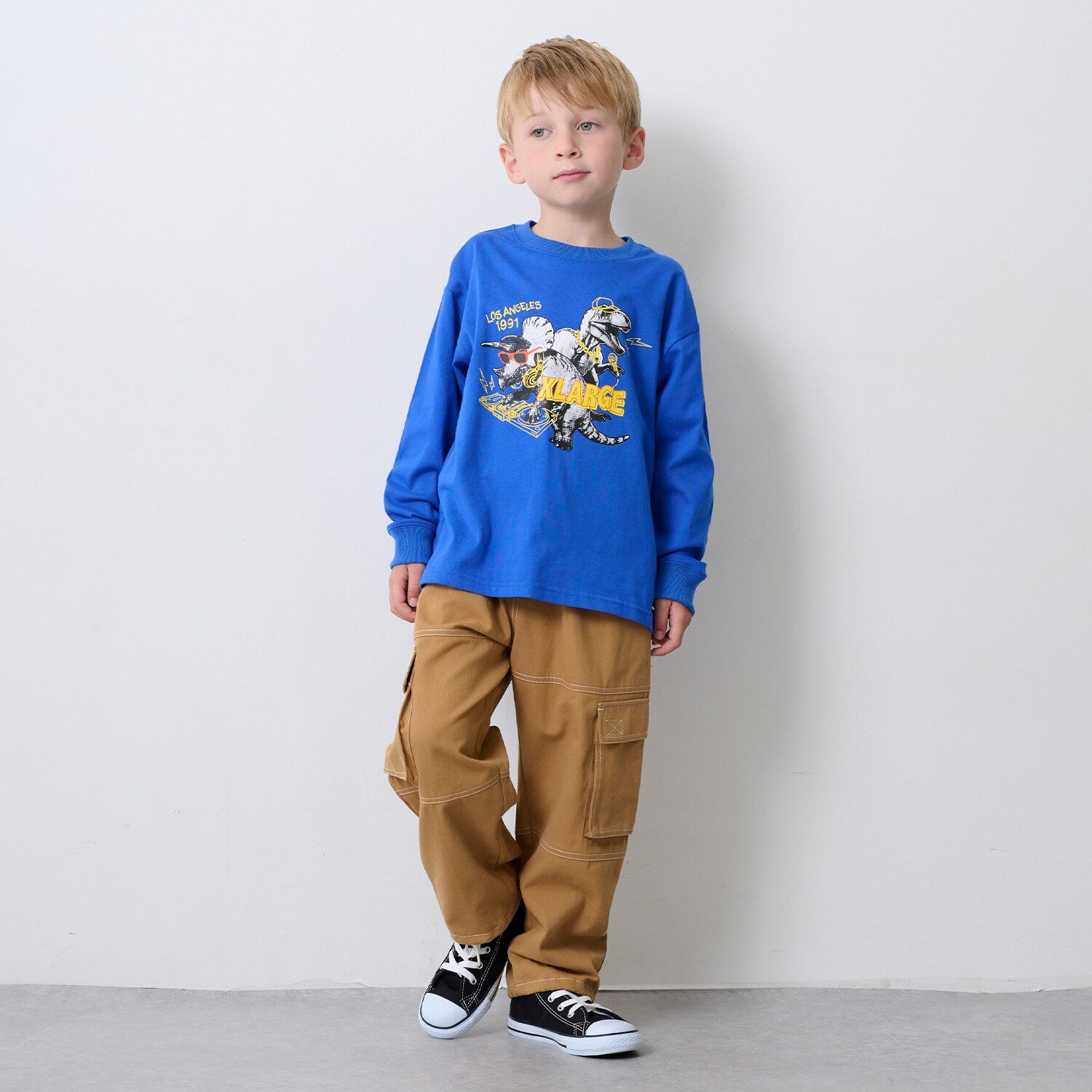 DJ恐竜長袖Tシャツ