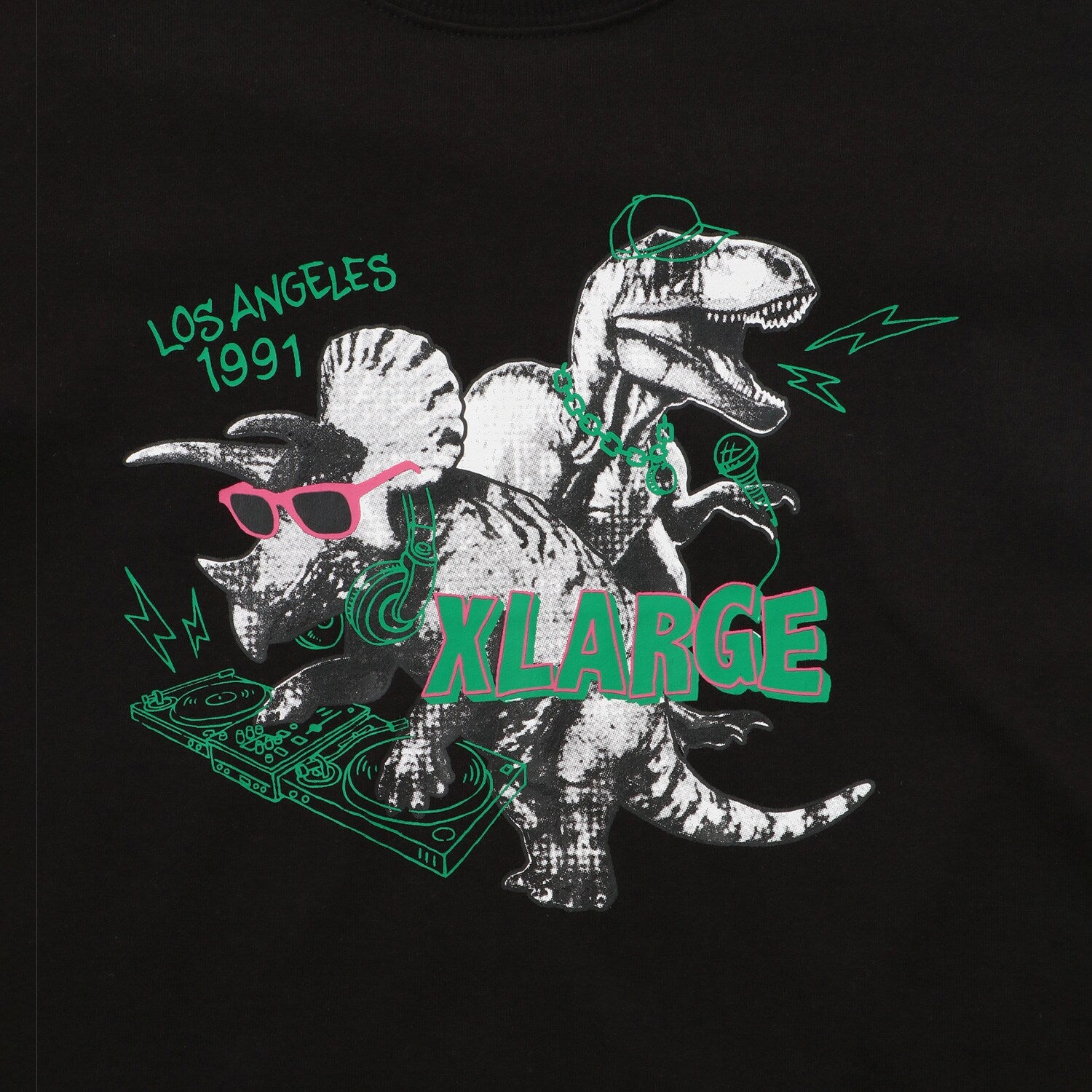 DJ恐竜長袖Tシャツ