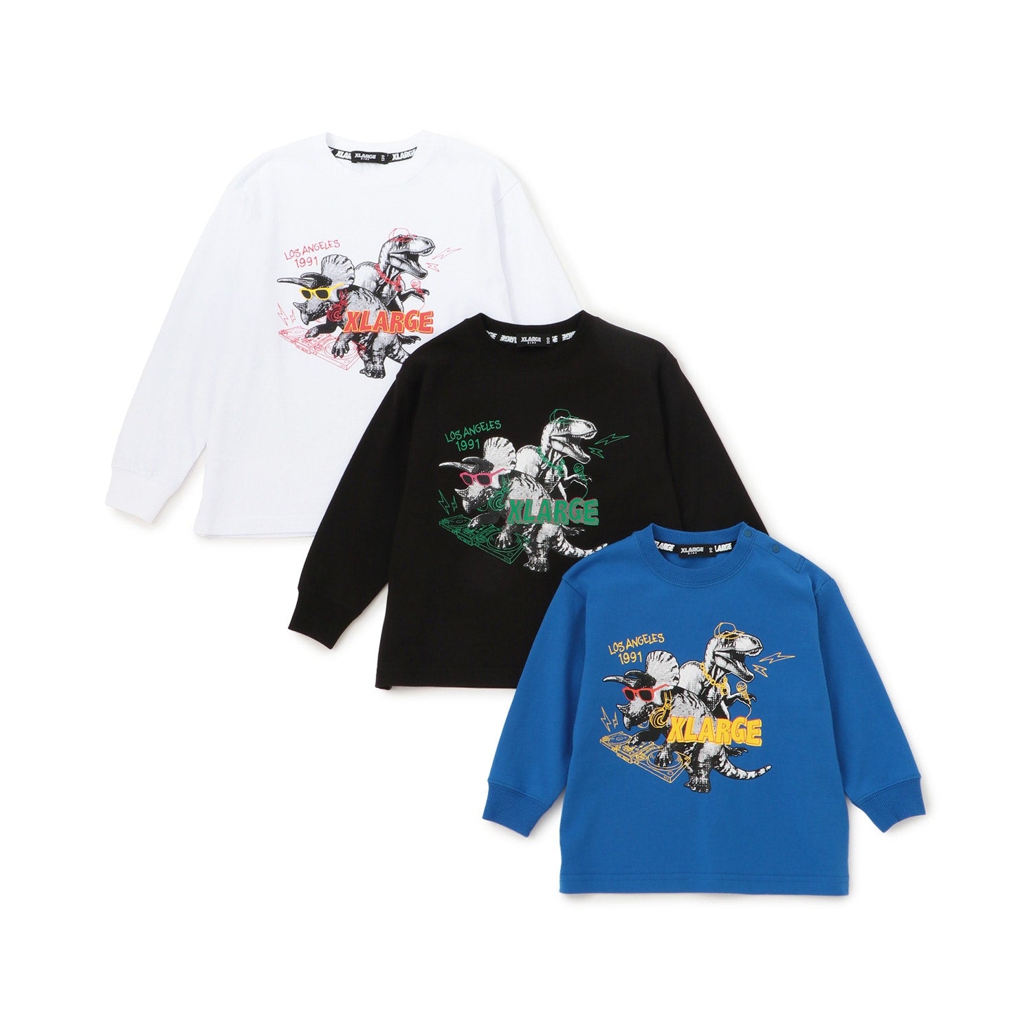 DJ恐竜長袖Tシャツ