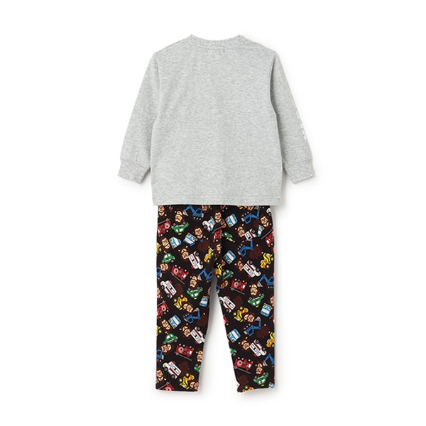 ファニーゴリラ&車長袖Tシャツ+総柄レギンスセット
