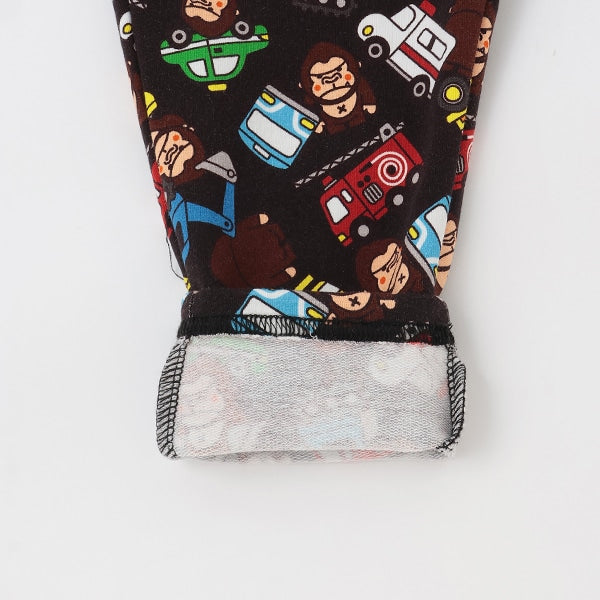 ファニーゴリラ&車長袖Tシャツ+総柄レギンスセット