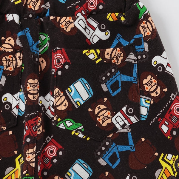 ファニーゴリラ&車長袖Tシャツ+総柄レギンスセット