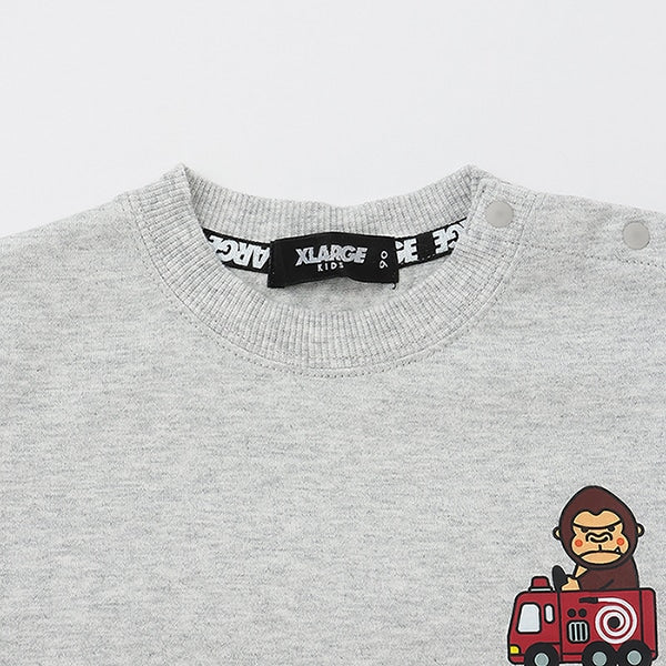 ファニーゴリラ&車長袖Tシャツ+総柄レギンスセット