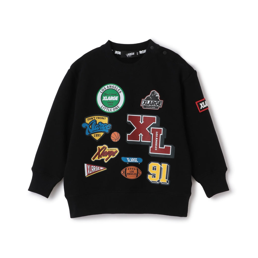 XLARGE KIDS / カレッジワッペンプリントトレーナー – calif（カリフ