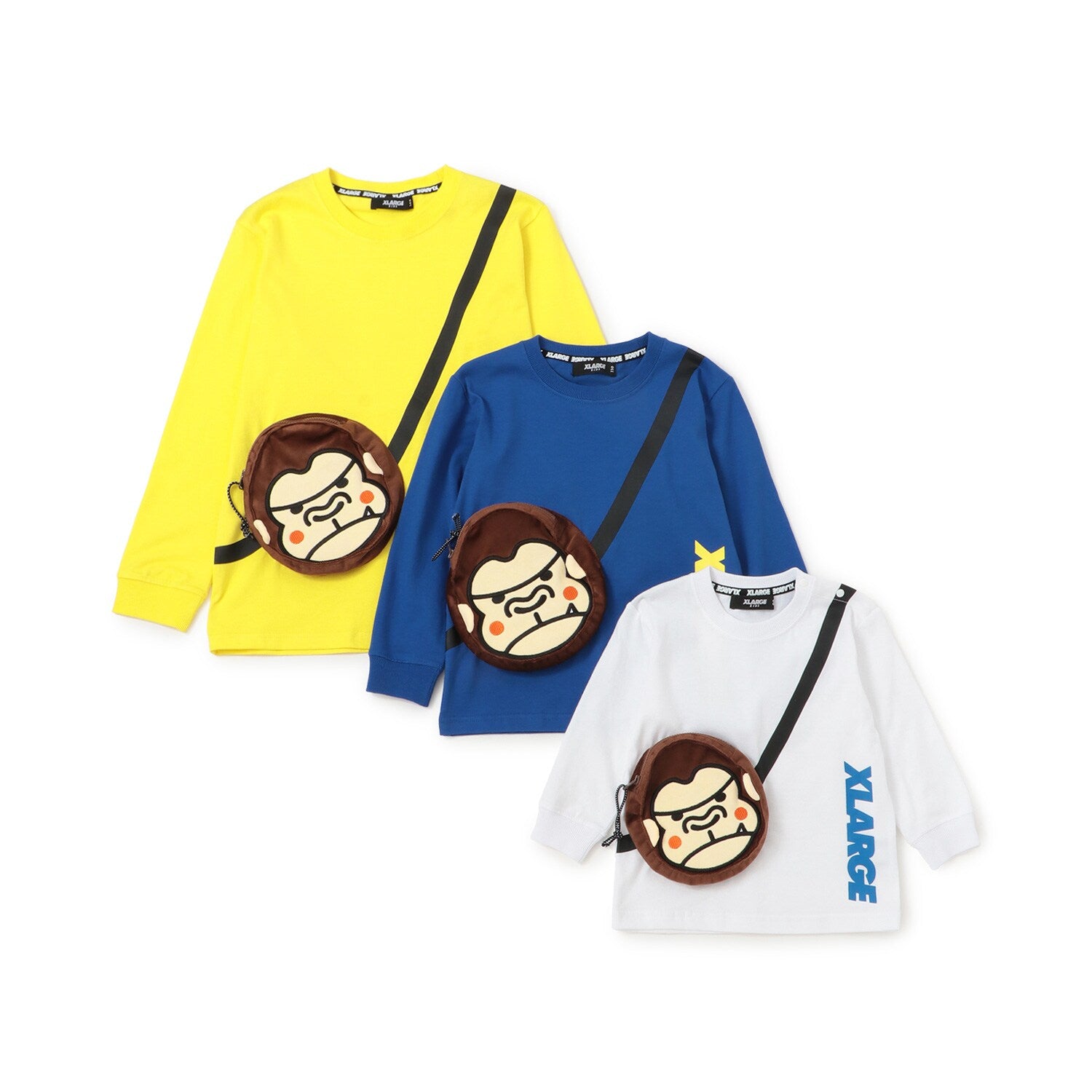 ファニーゴリラポーチ長袖Tシャツ
