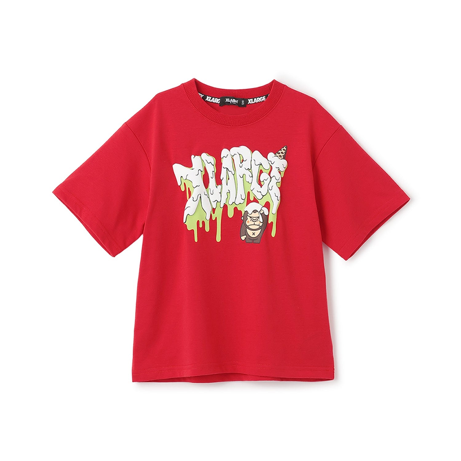 【吸水速乾】ファニーゴリラ&アイスクリーム半袖Tシャツ