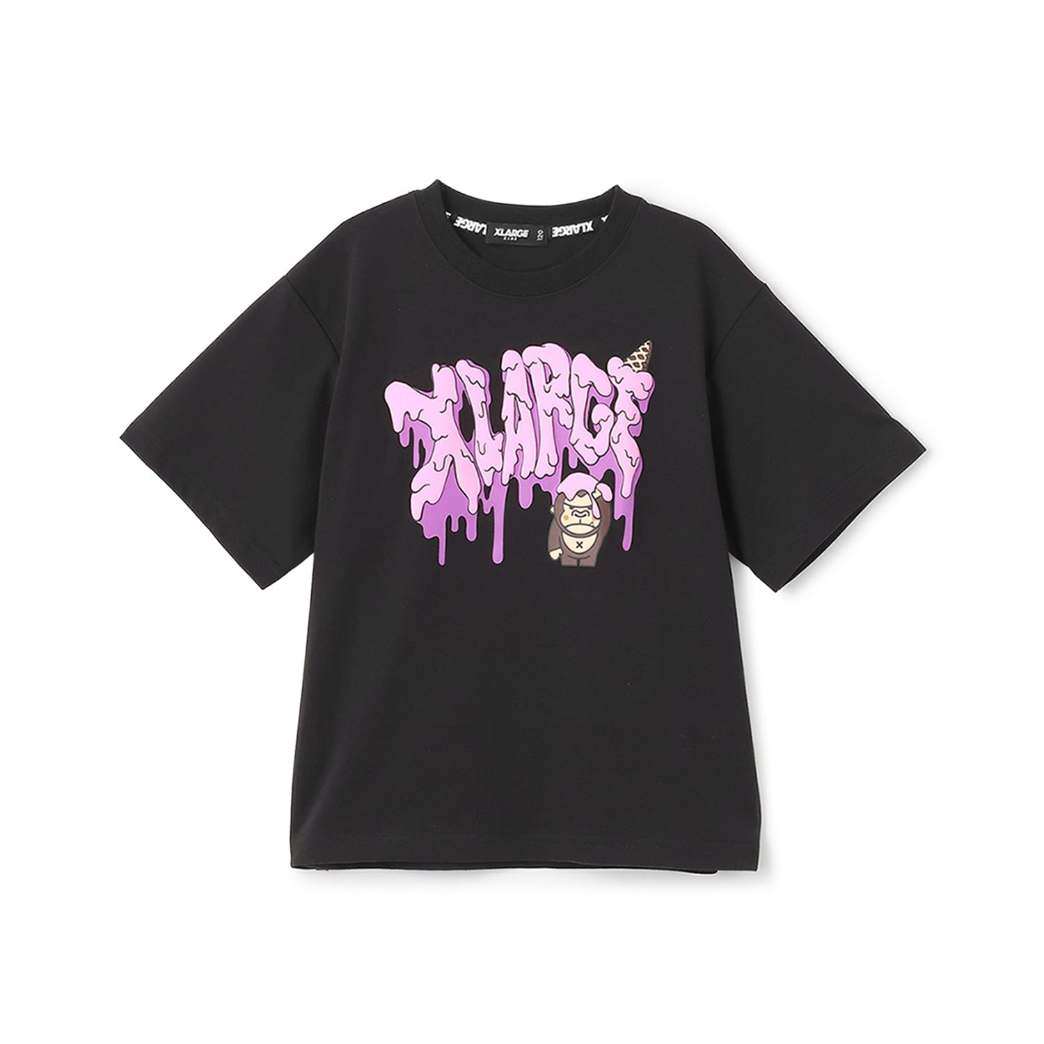 【吸水速乾】ファニーゴリラ&アイスクリーム半袖Tシャツ