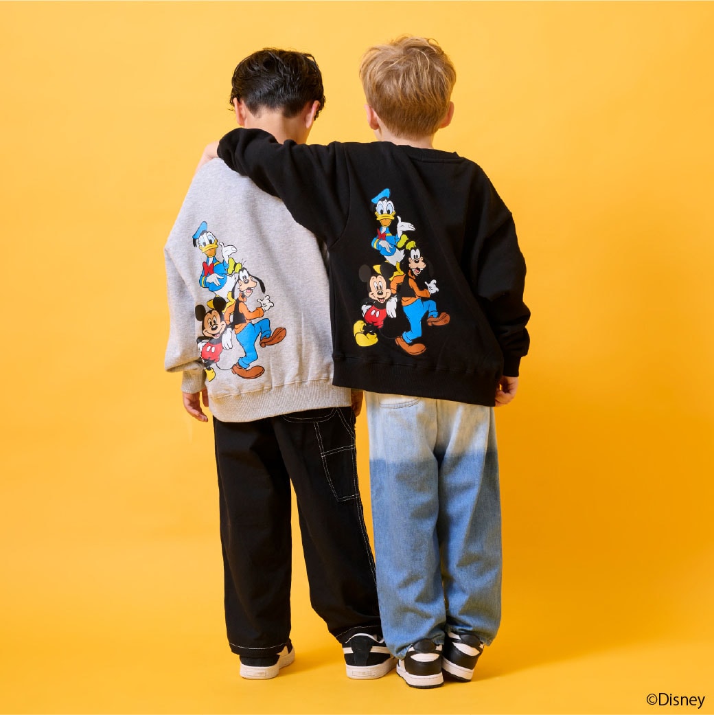 【DISNEY】バックプリントトレーナー