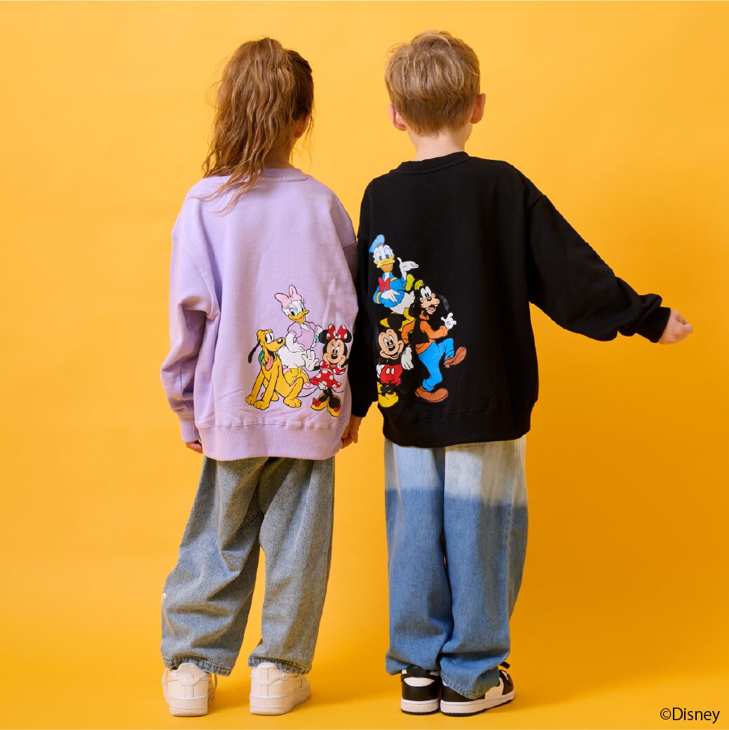 【DISNEY】バックプリントトレーナー