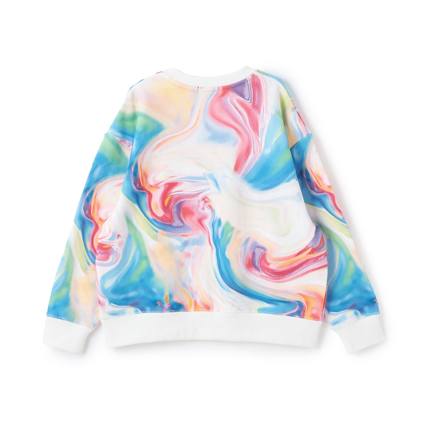 マーブル柄トレーナー