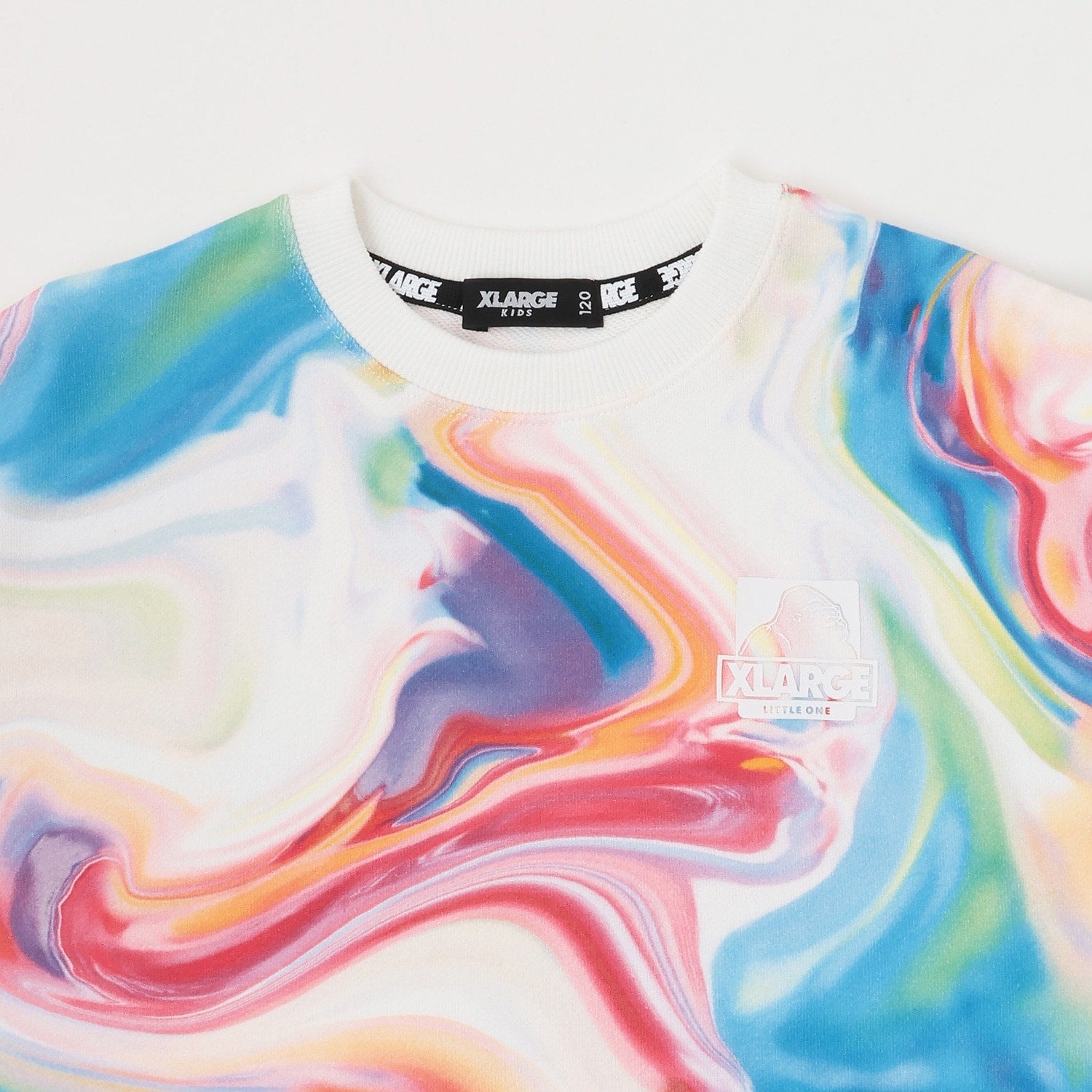 マーブル柄トレーナー