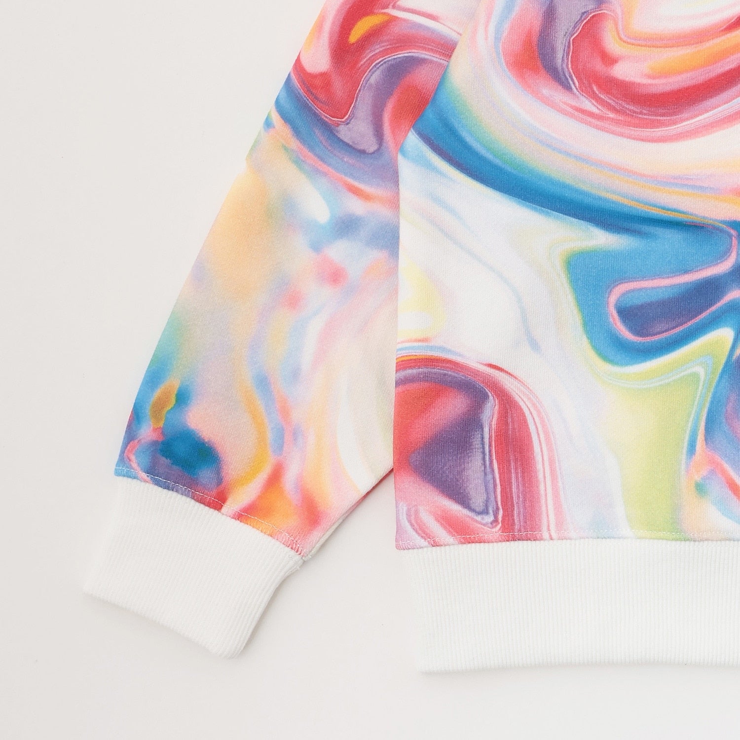 マーブル柄トレーナー