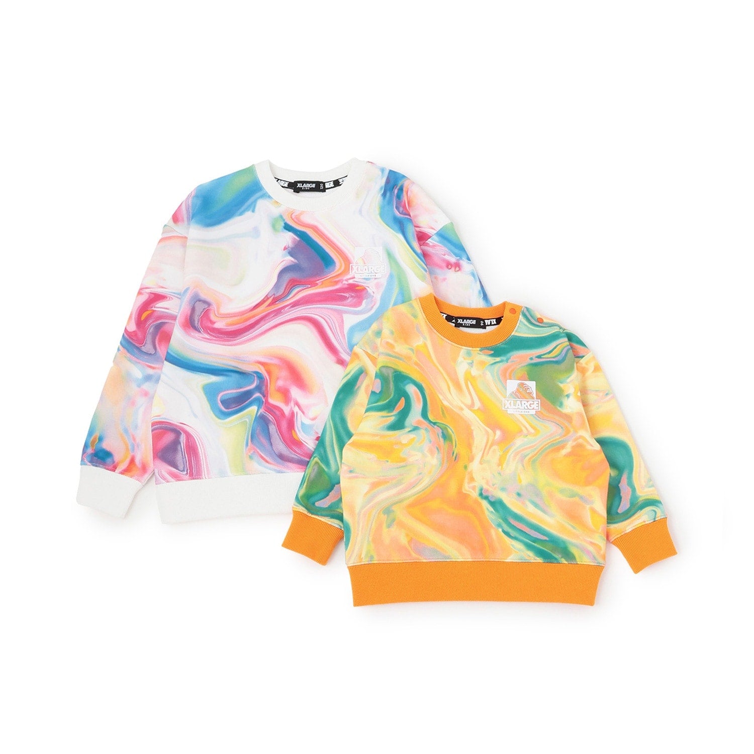 マーブル柄トレーナー