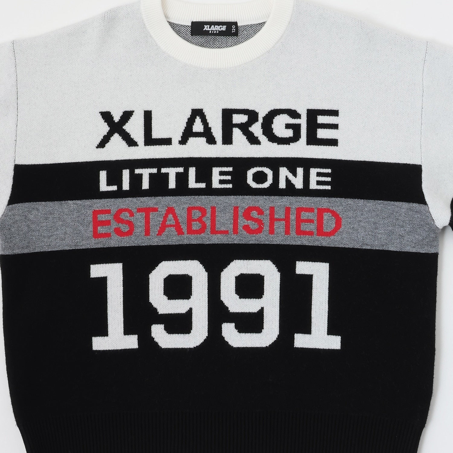 カラーブロックニットプルオーバー