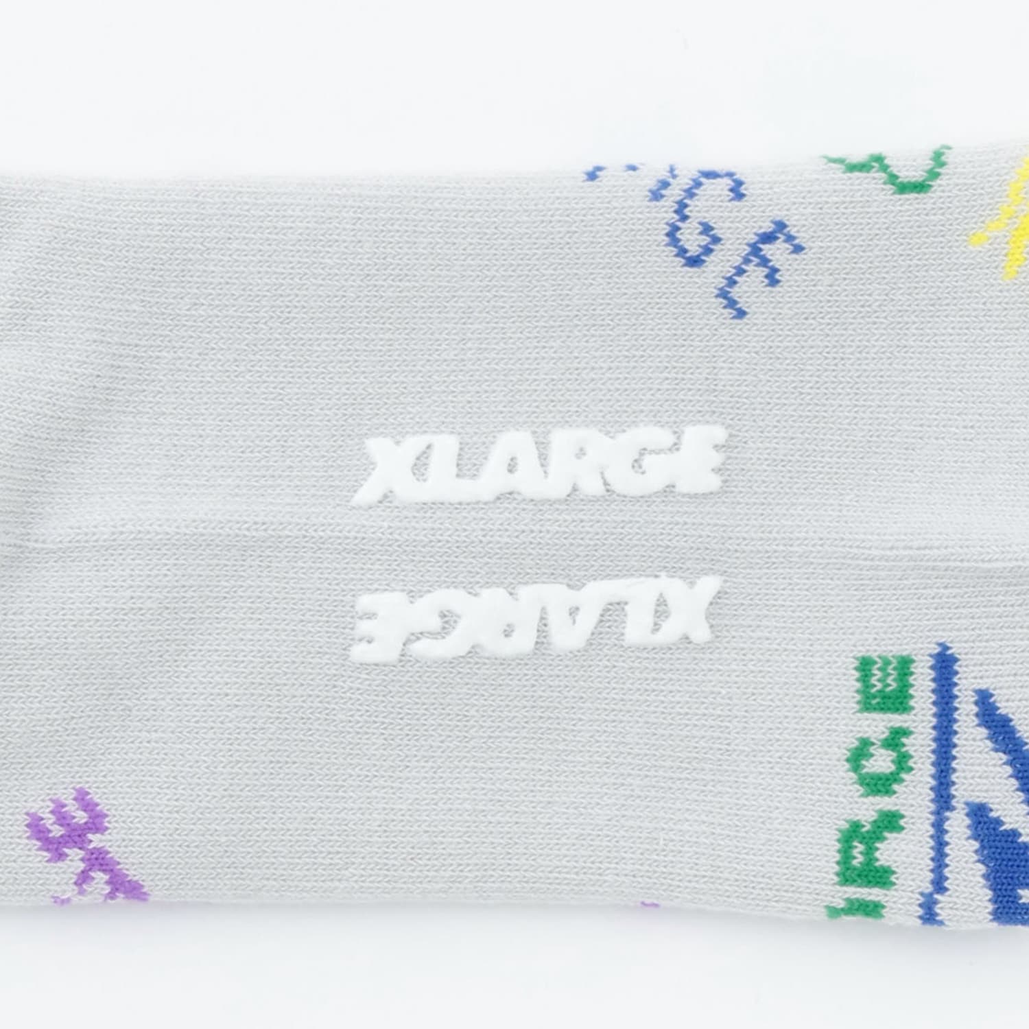 グラフィティ総柄クルーソックス