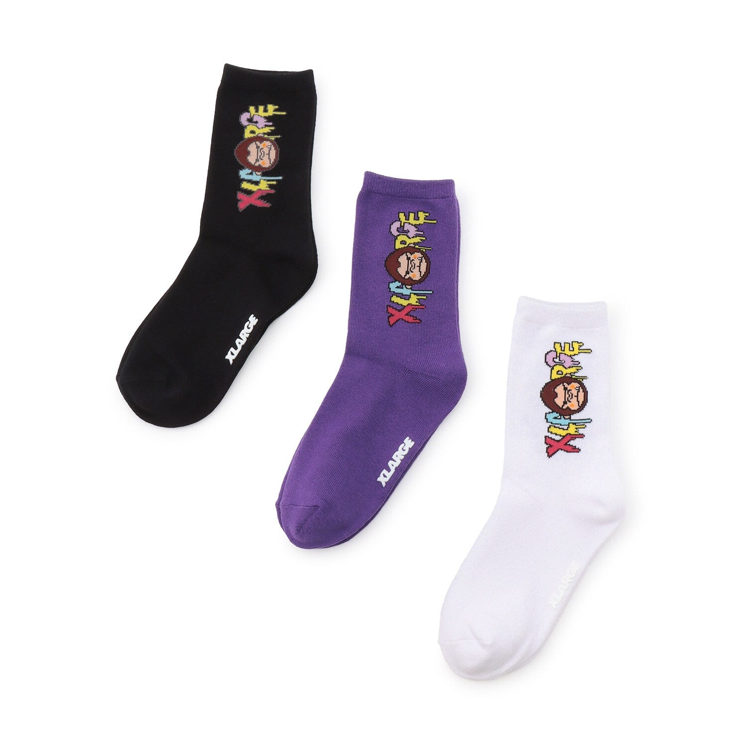 ファニーゴリラ&ドリップロゴクルーソックス