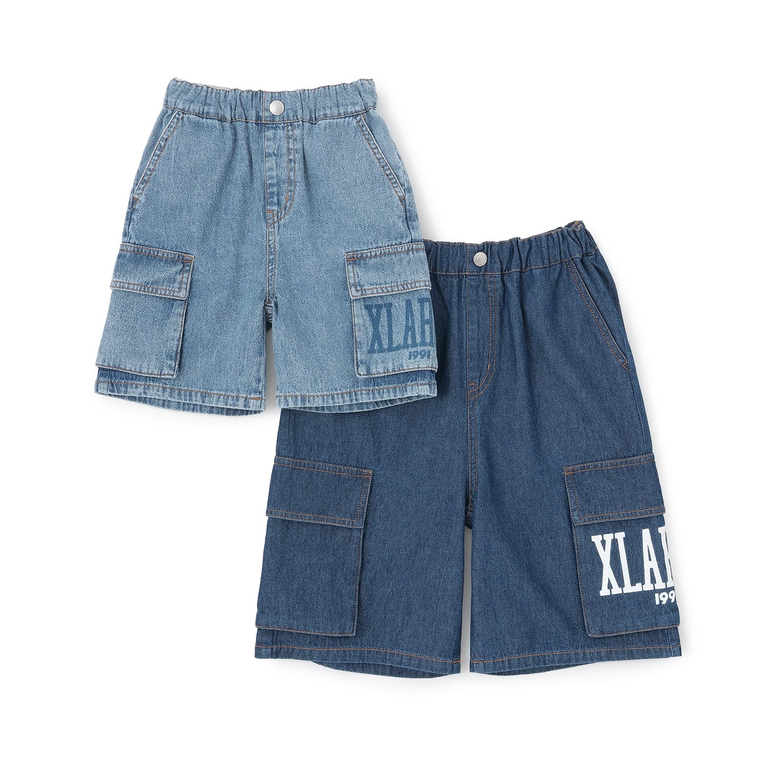 デニムカーゴハーフパンツ