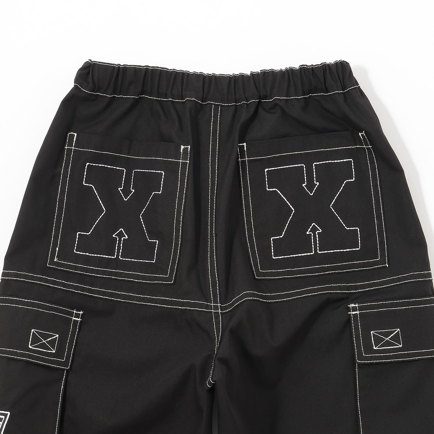 バイカラーステッチ ワークパンツ