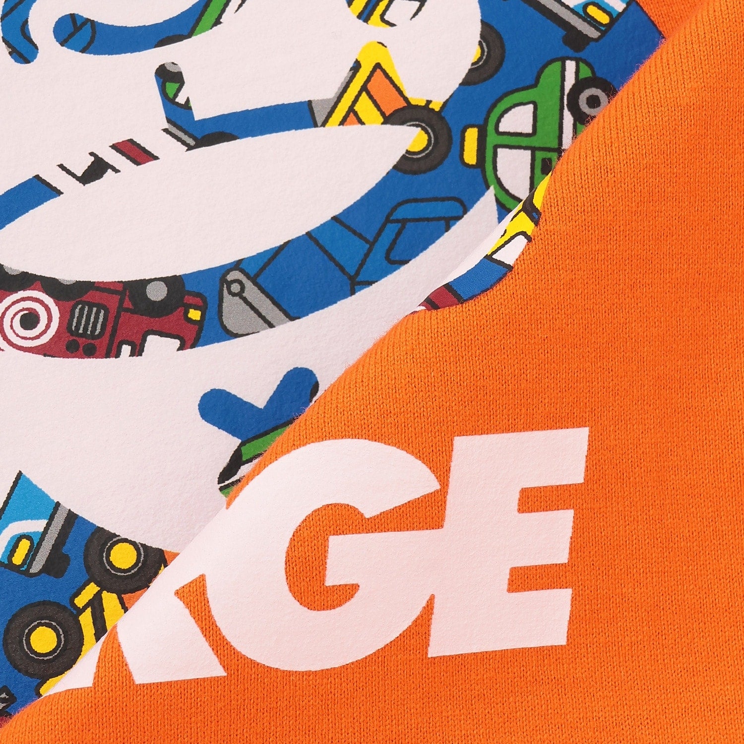 車柄ファニーゴリラ 長袖Tシャツ