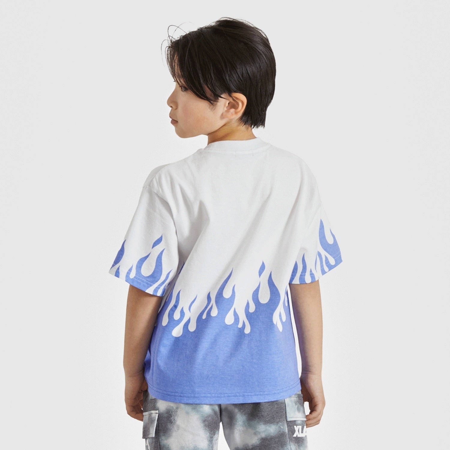 ファイヤーモチーフ 半袖Tシャツ