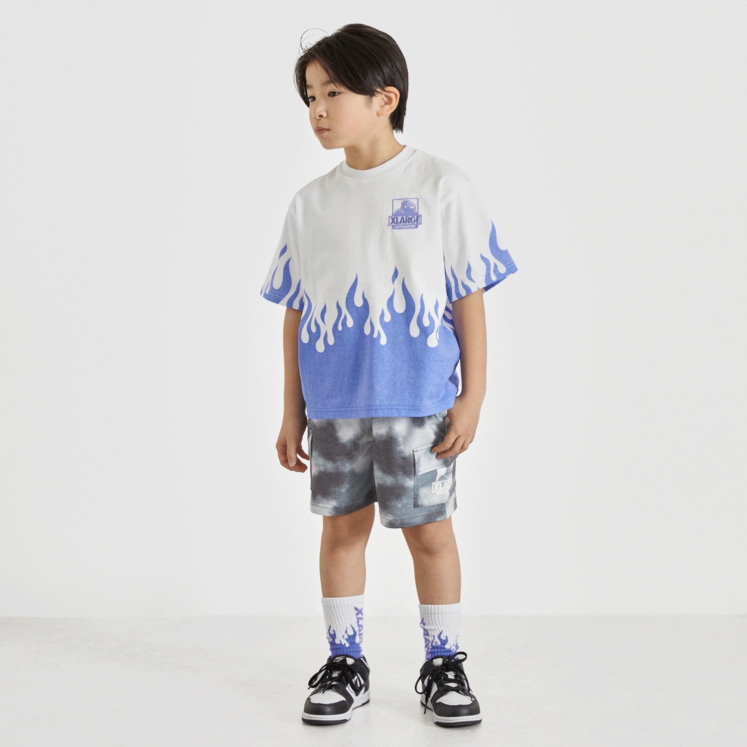 ファイヤーモチーフ 半袖Tシャツ