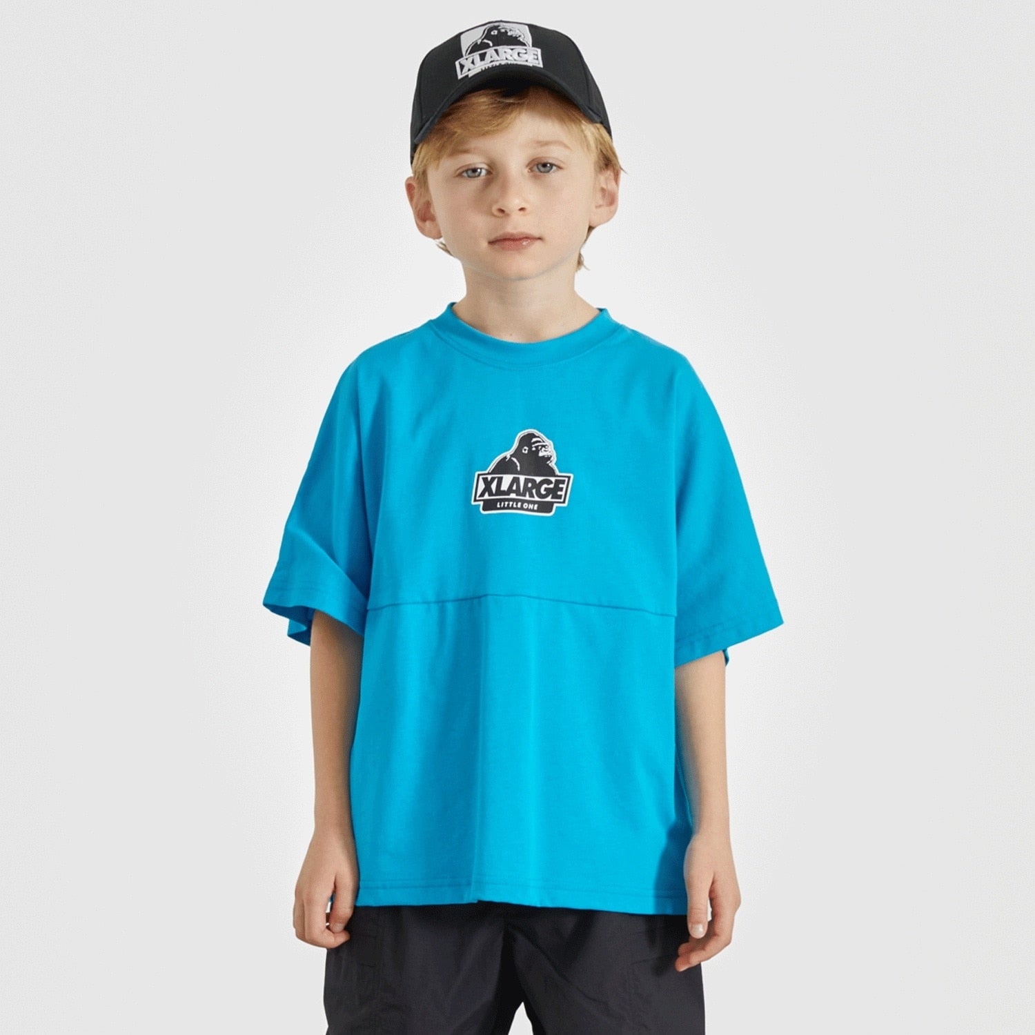 バックロゴ 切り替え半袖Tシャツ