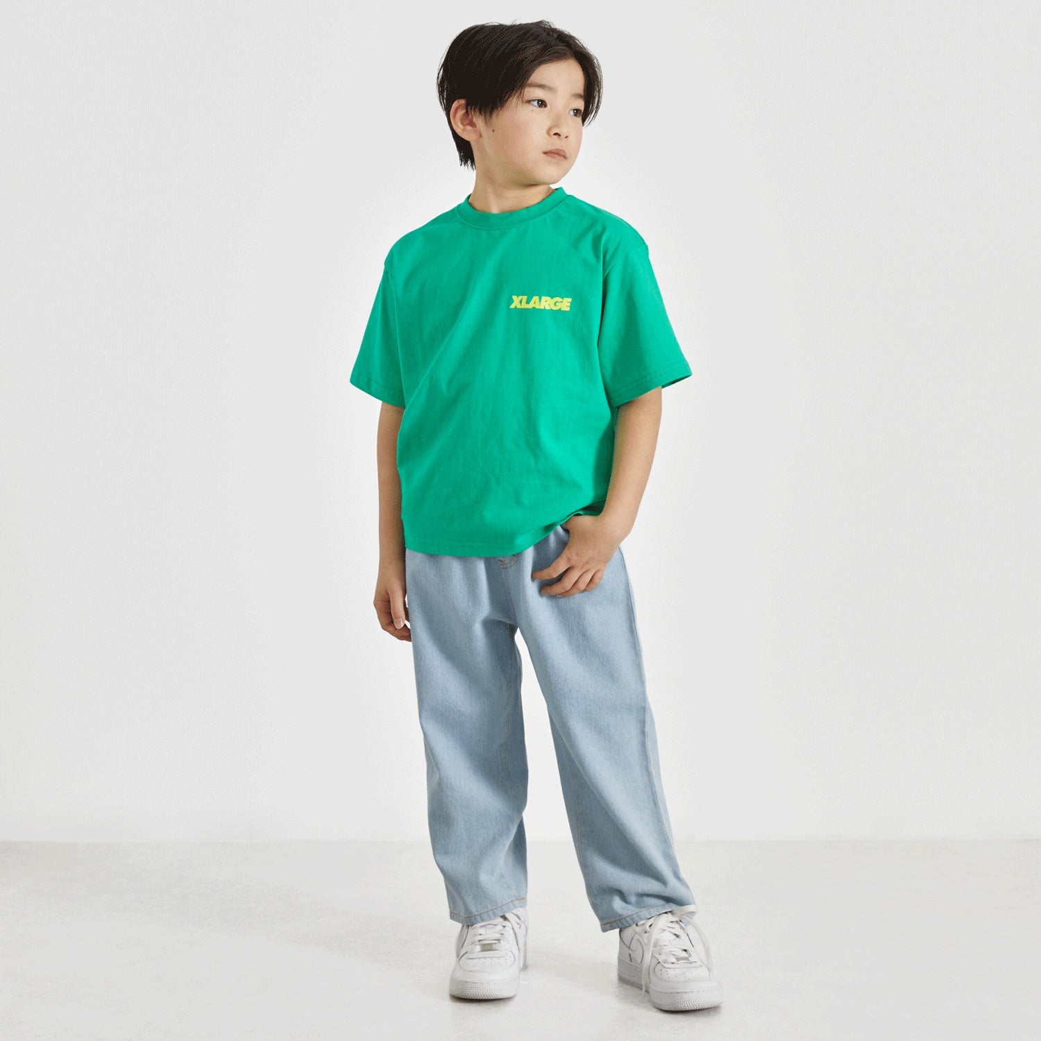 スランテッドOGバックプリント半袖Tシャツ