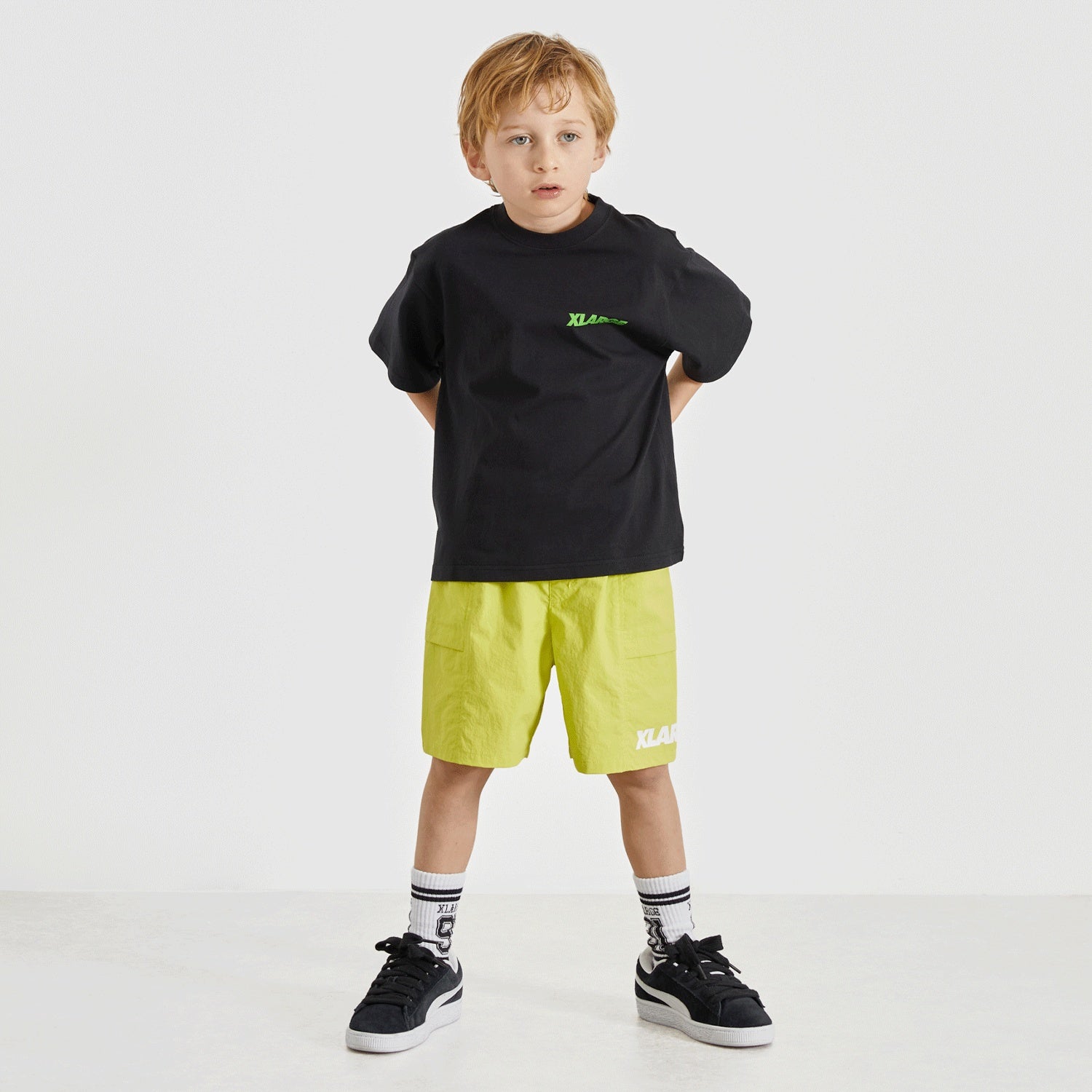 スランテッドOGバックプリント半袖Tシャツ