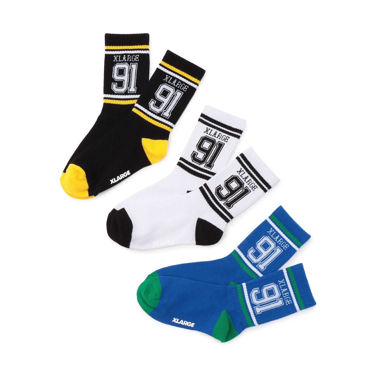 リブラインナンバリング クルーソックス