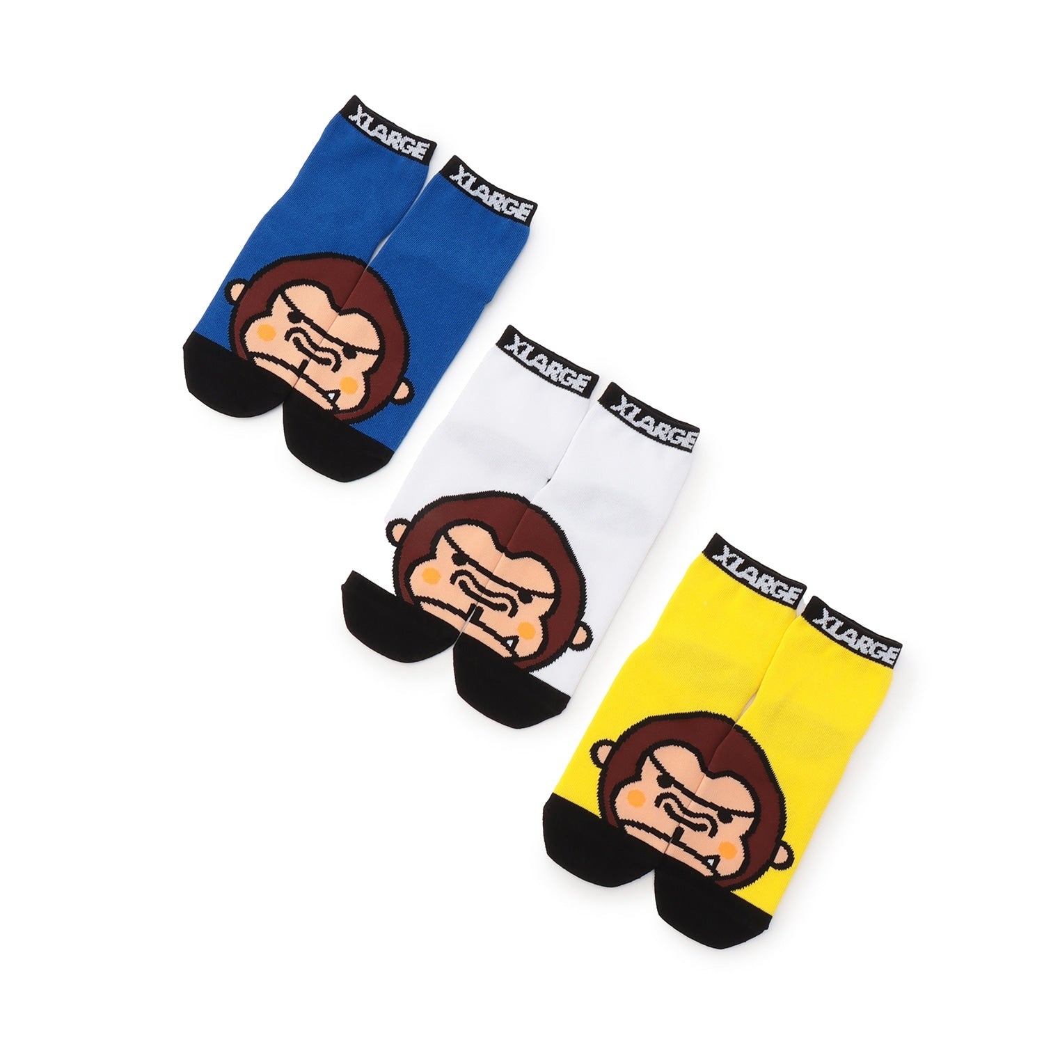 ファニーゴリラビッグフェイス ショートソックス