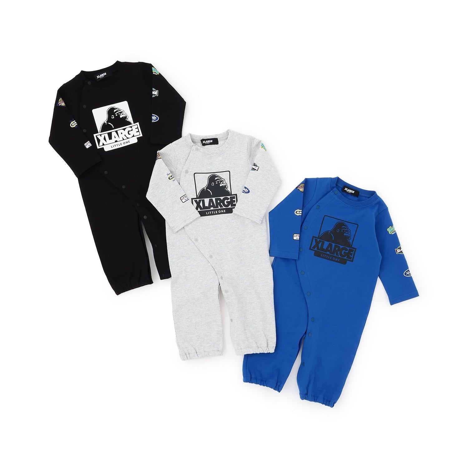 袖ロゴワッペン風プリントOG長袖2WAYオール