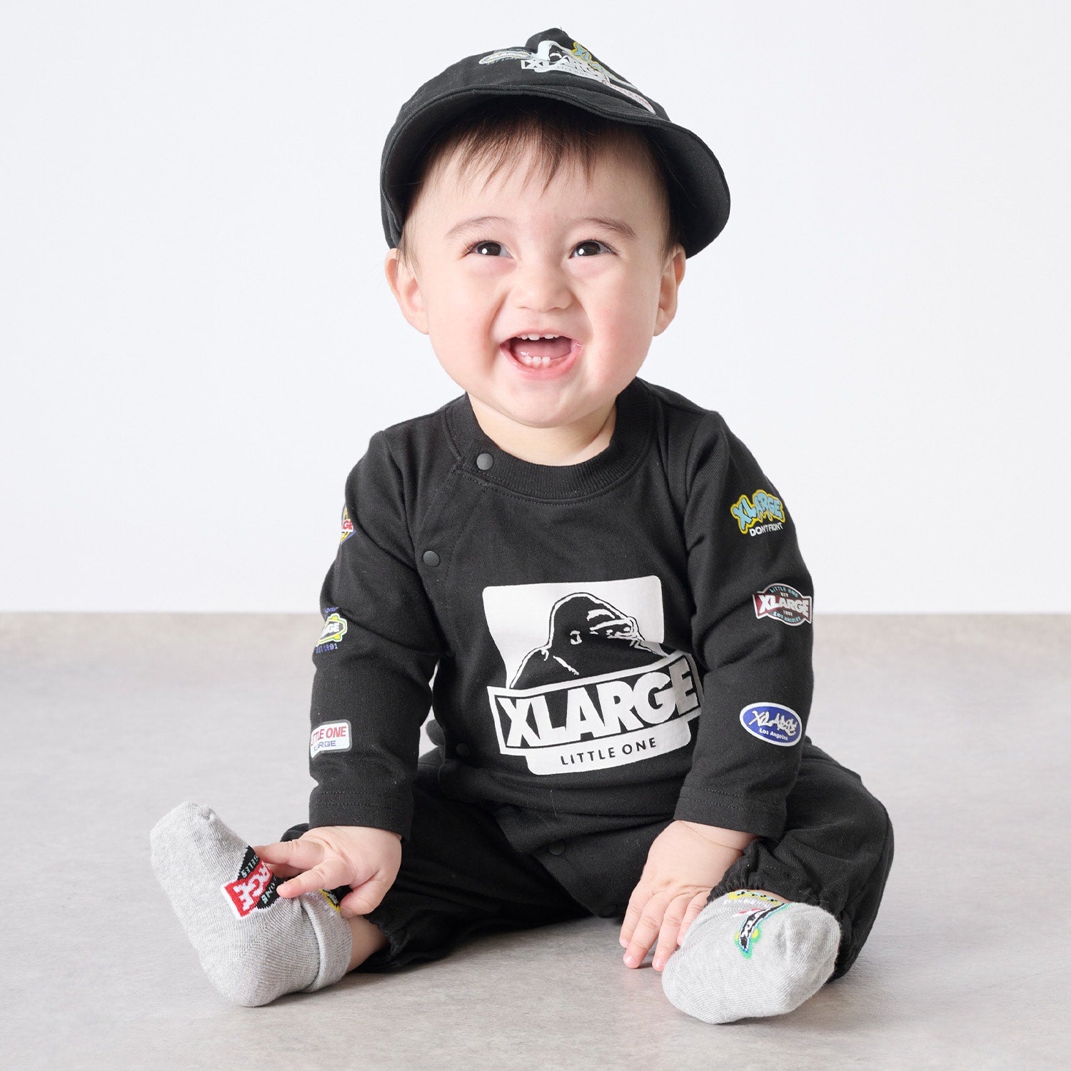 ミックスロゴ折り返し ベビーソックス