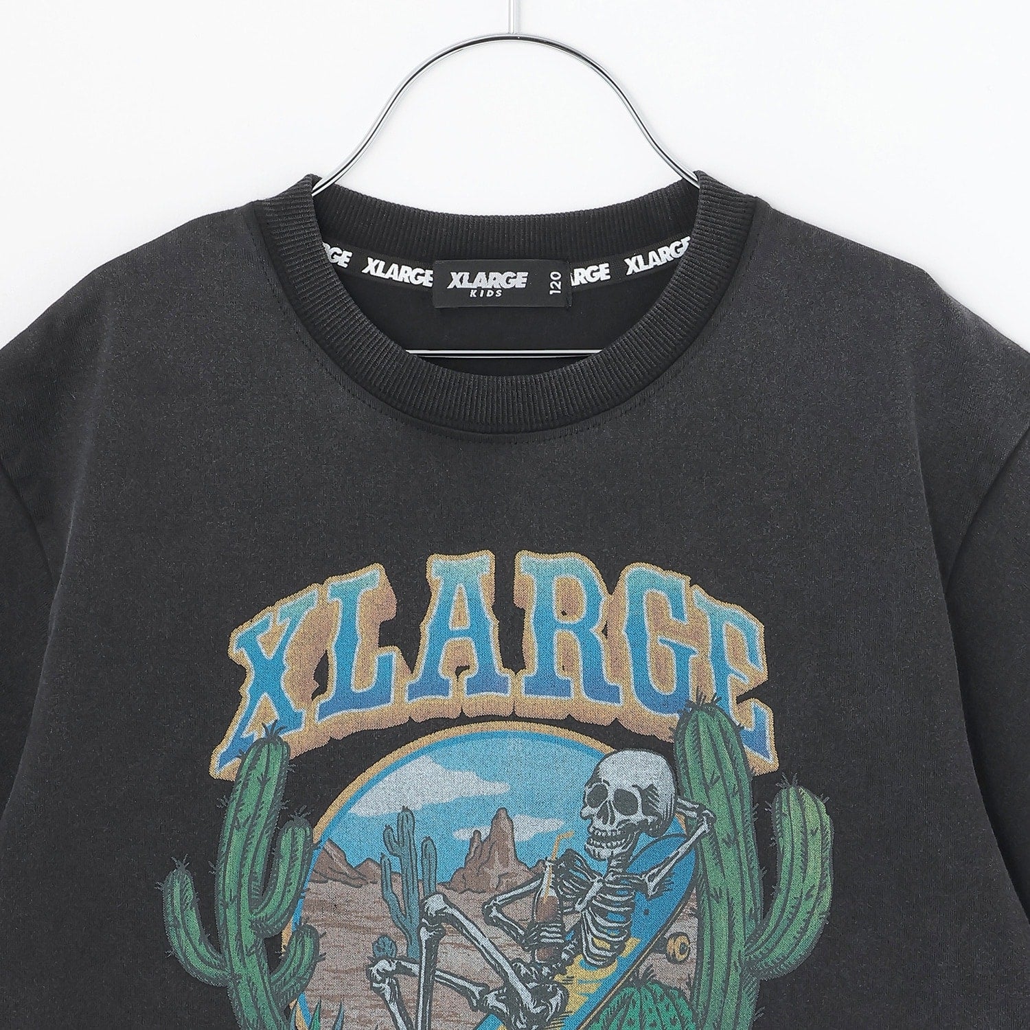 スケルトンスケボー ヴィンテージライク半袖Tシャツ