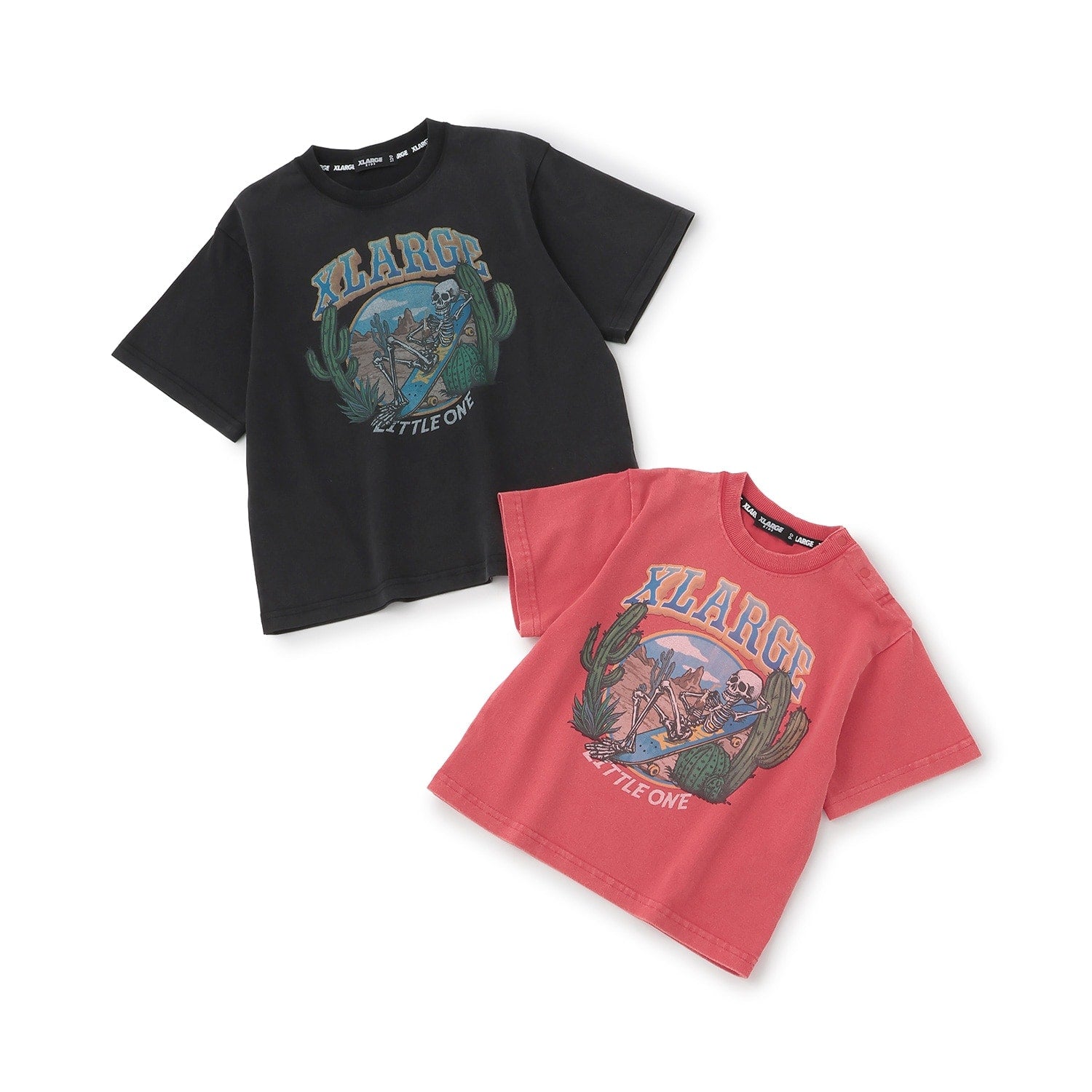 スケルトンスケボー ヴィンテージライク半袖Tシャツ