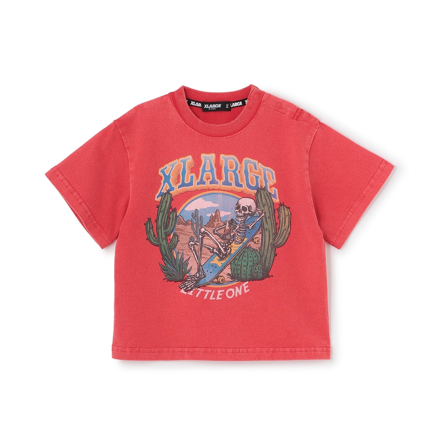 スケルトンスケボー ヴィンテージライク半袖Tシャツ