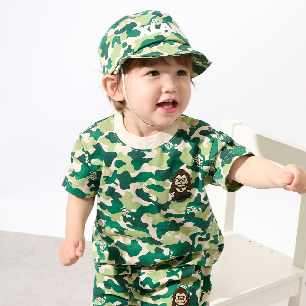 ファニーゴリラカモ総柄 半袖Tシャツ – calif（カリフ）公式サイト