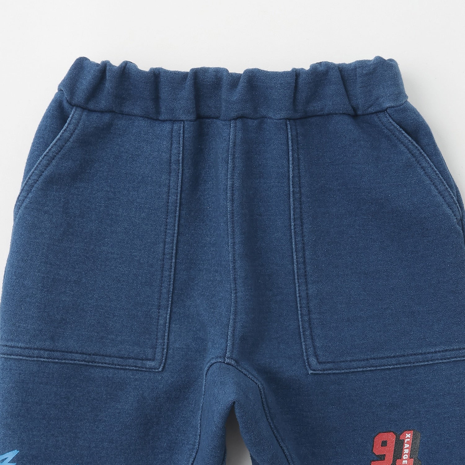 モータースポーツロゴ カットデニムパンツ