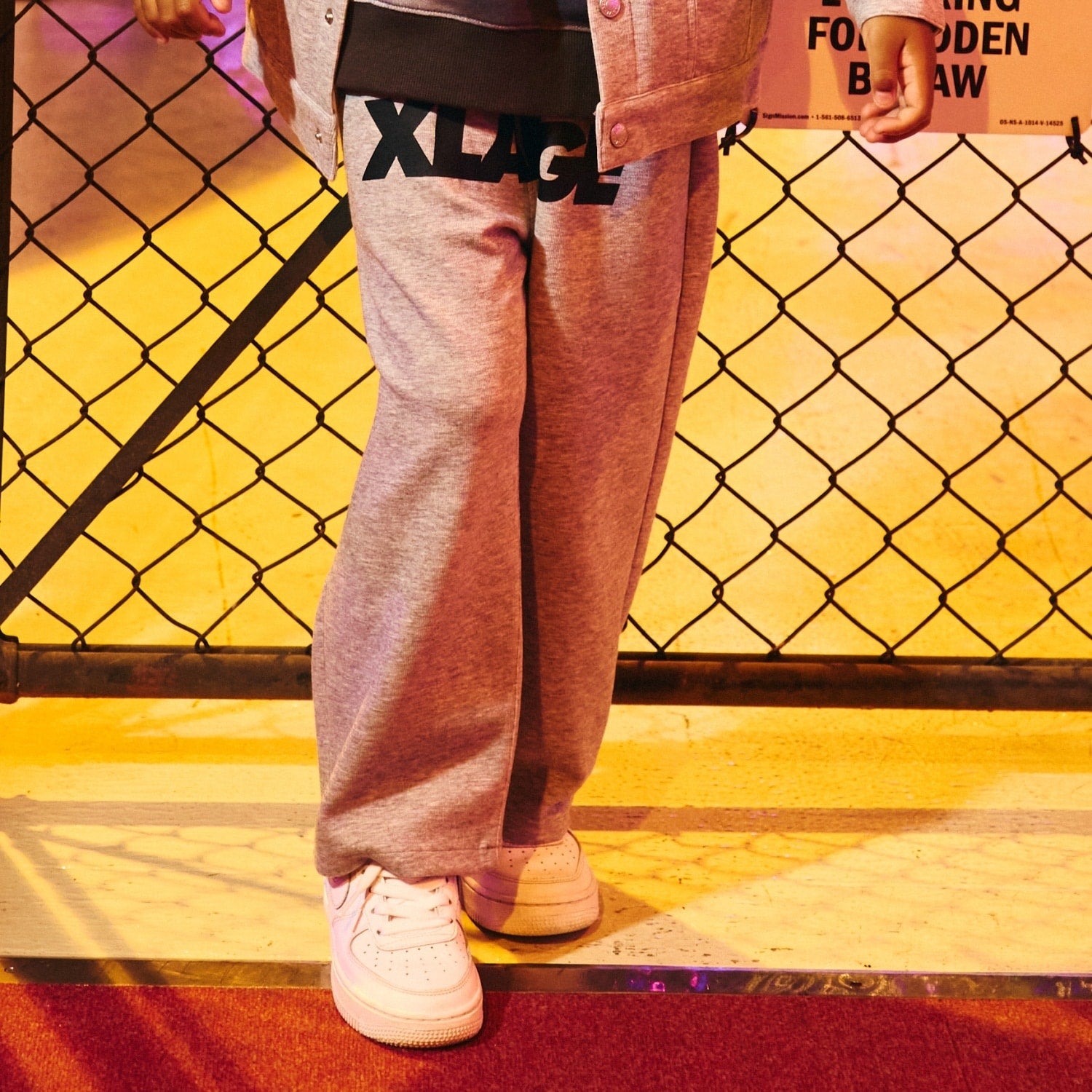 ダブルウエスト ダンボールニットパンツ