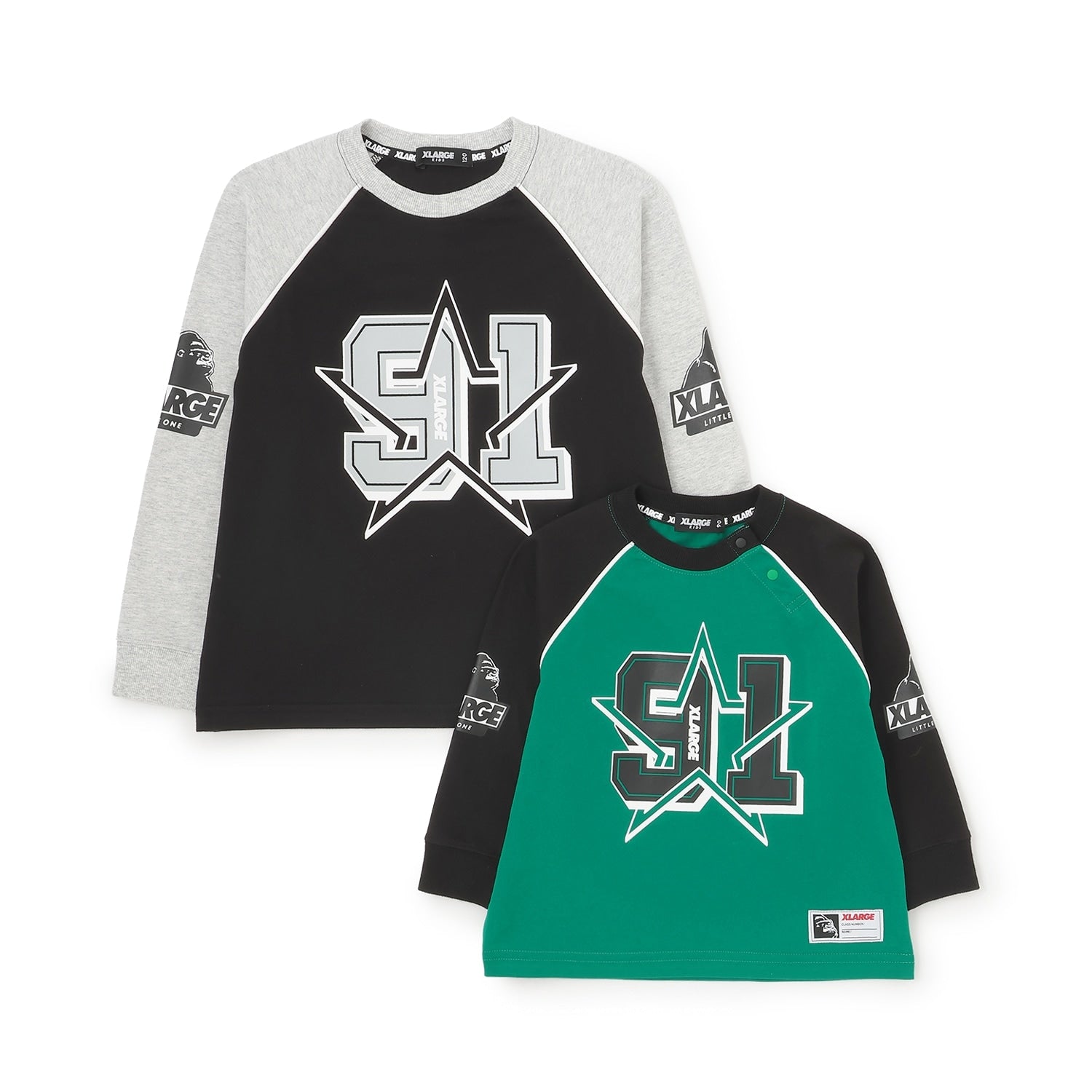 ナンバリング ラグラン長袖Tシャツ
