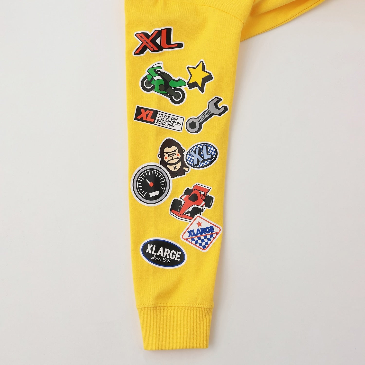 モータースポーツモチーフ ファニーゴリラ長袖Tシャツ