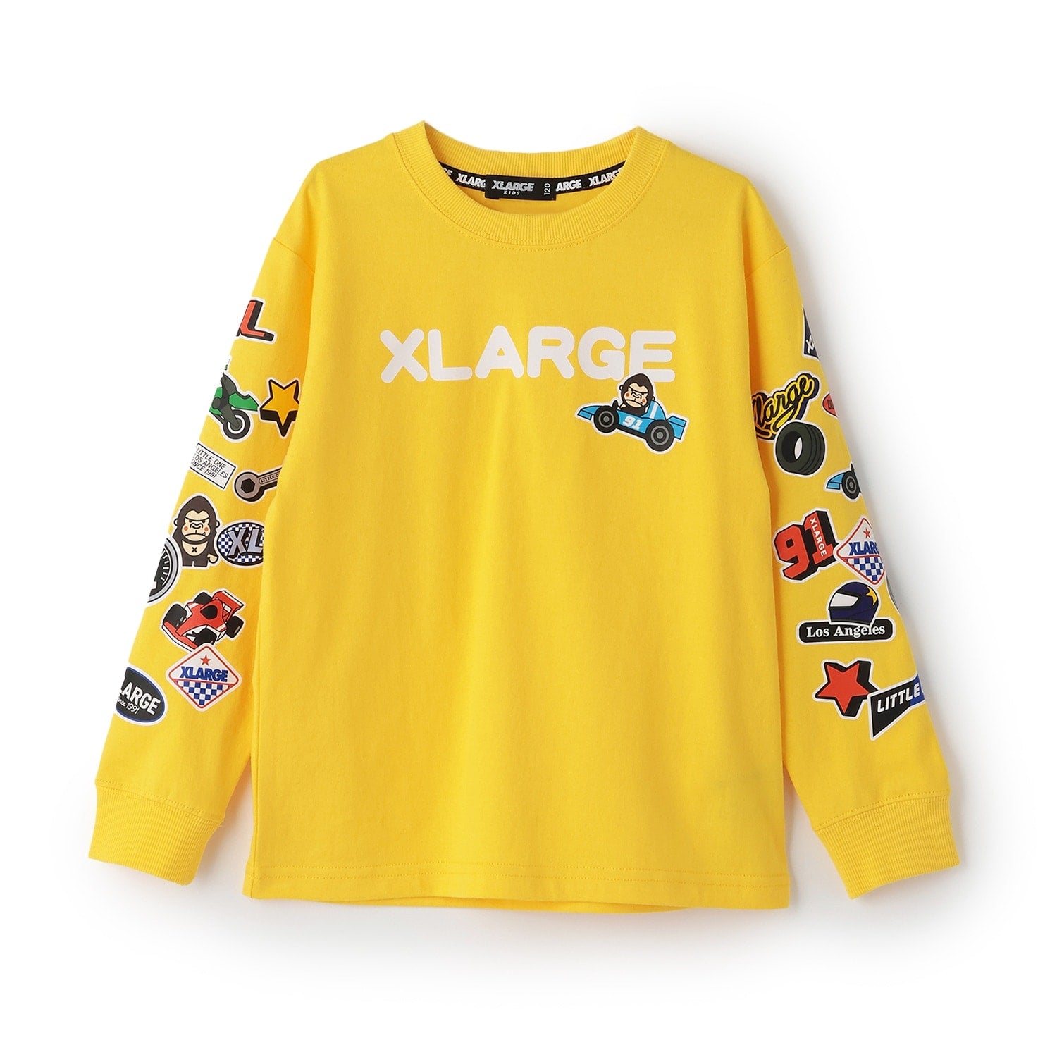 モータースポーツモチーフ ファニーゴリラ長袖Tシャツ