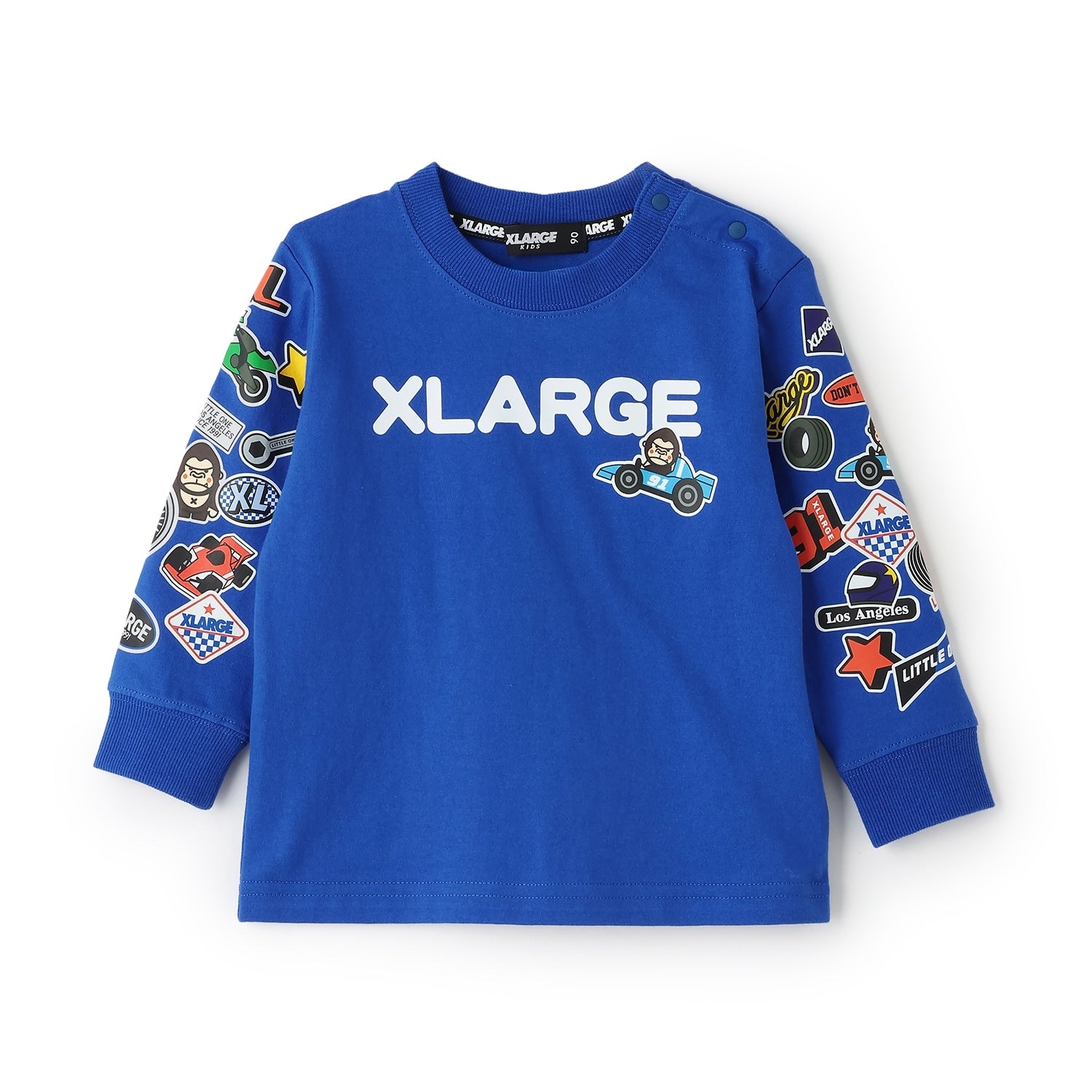 モータースポーツモチーフ ファニーゴリラ長袖Tシャツ