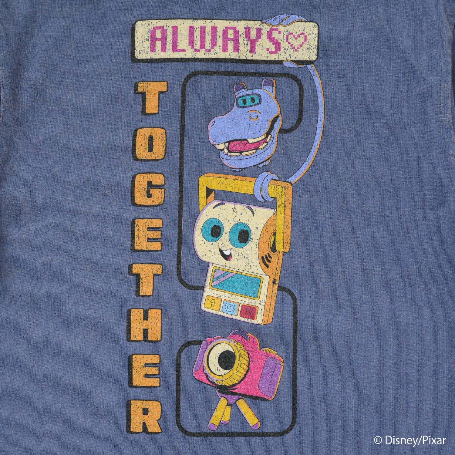 【Disney/Pixar】トイ･ストーリー5/ヴィンテージ風ピクセル半袖Tシャツ