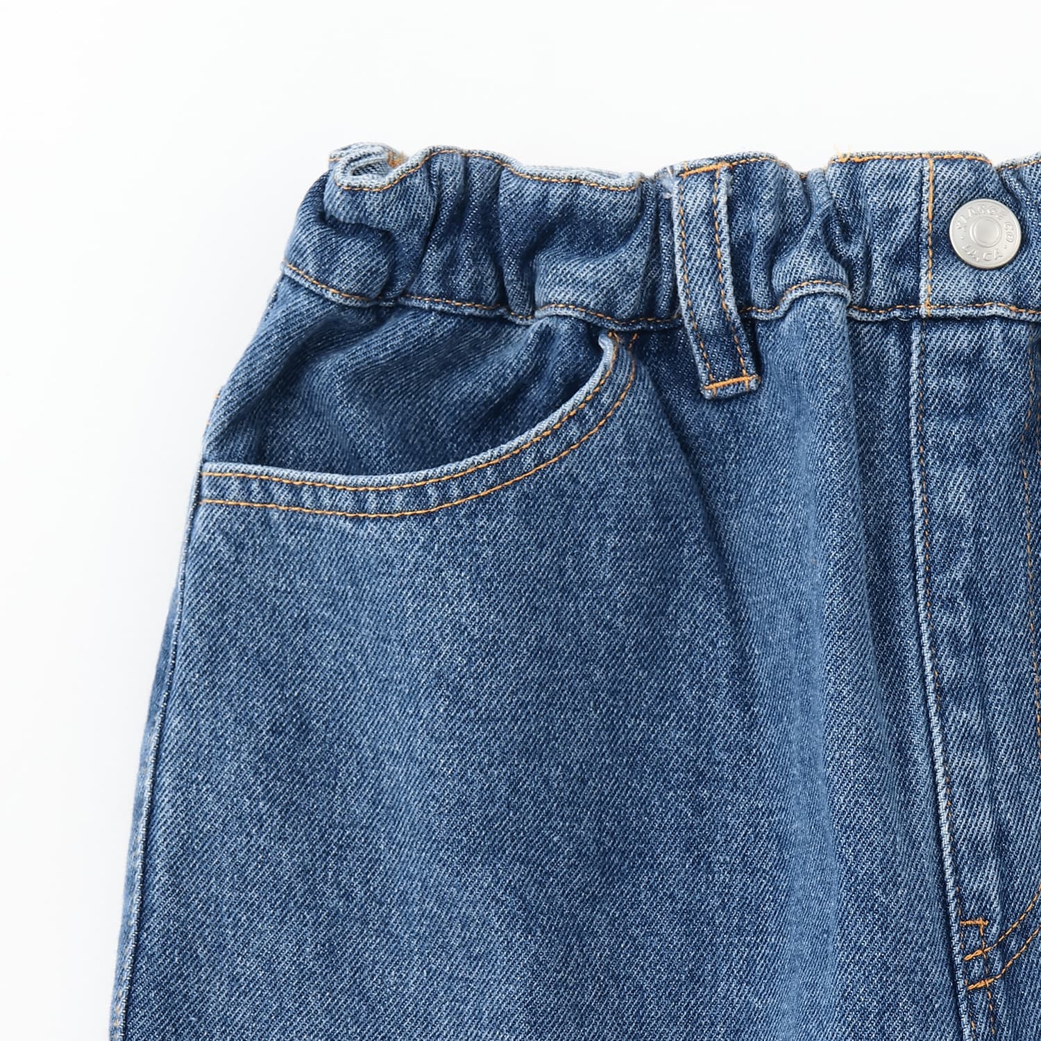バックロゴ デニムパンツ