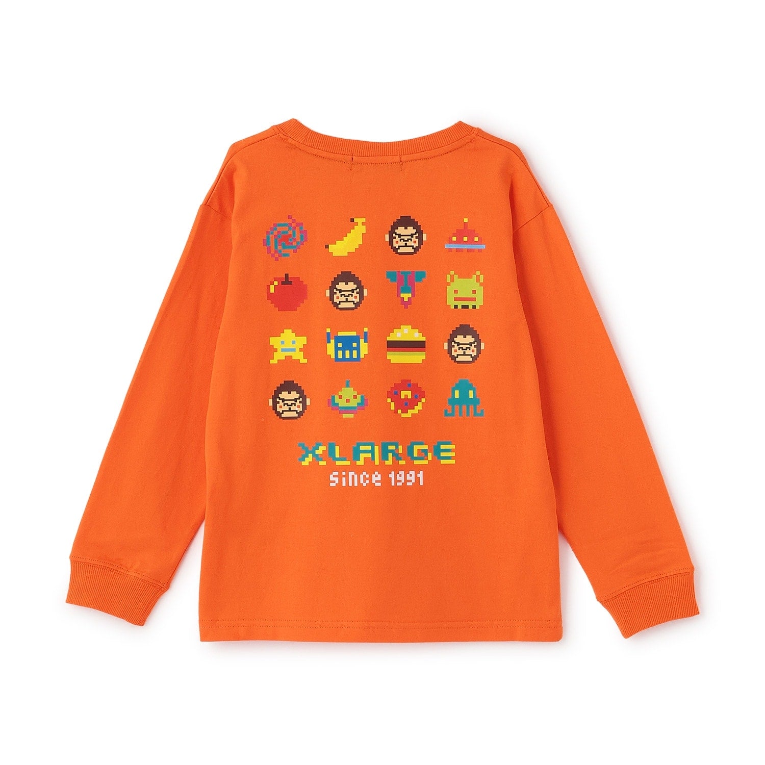 ピクセルファニーゴリラ 長袖Tシャツ