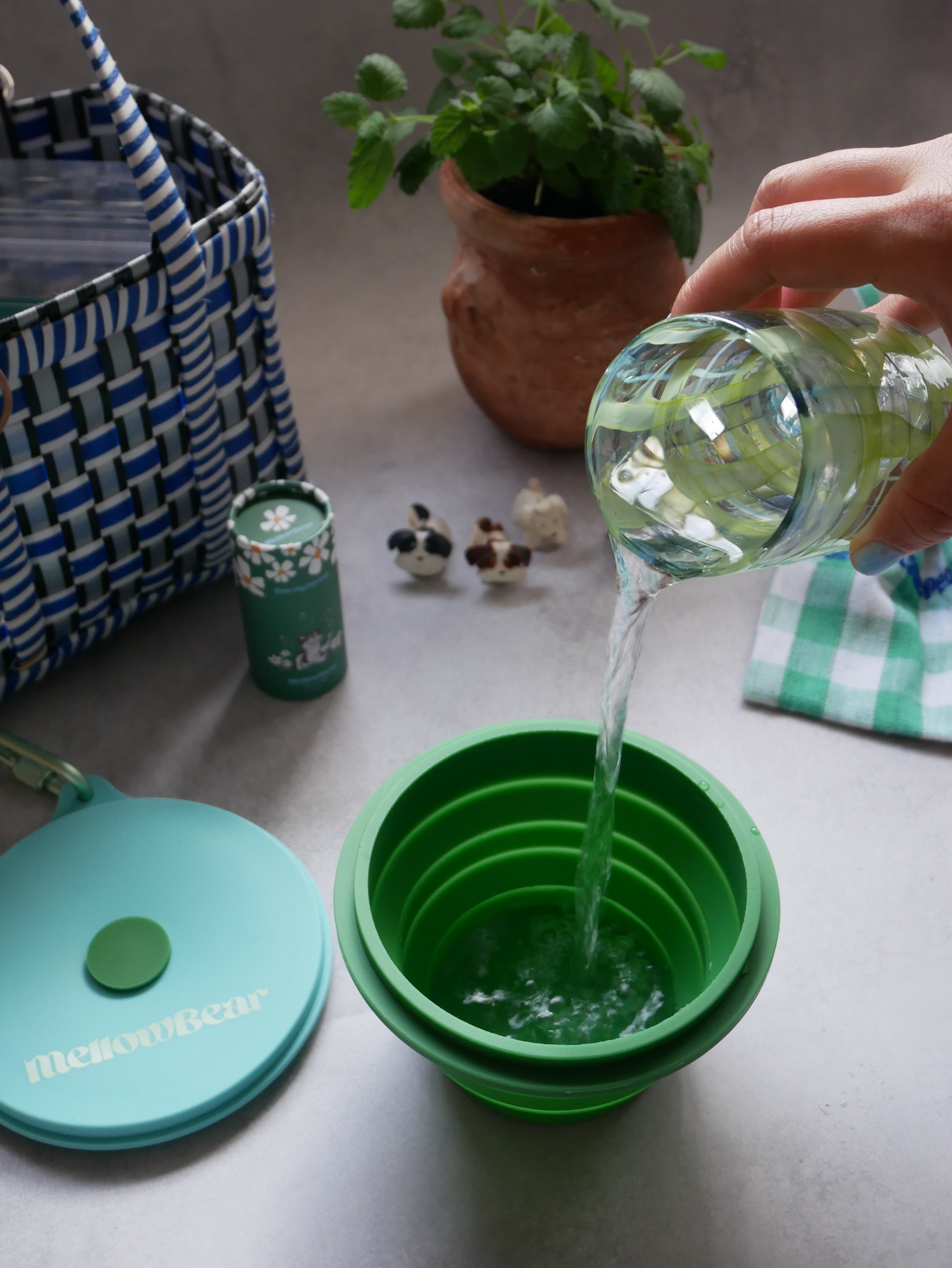 【mellowbear】蓋付きお水飲みボウル / mizu bowl