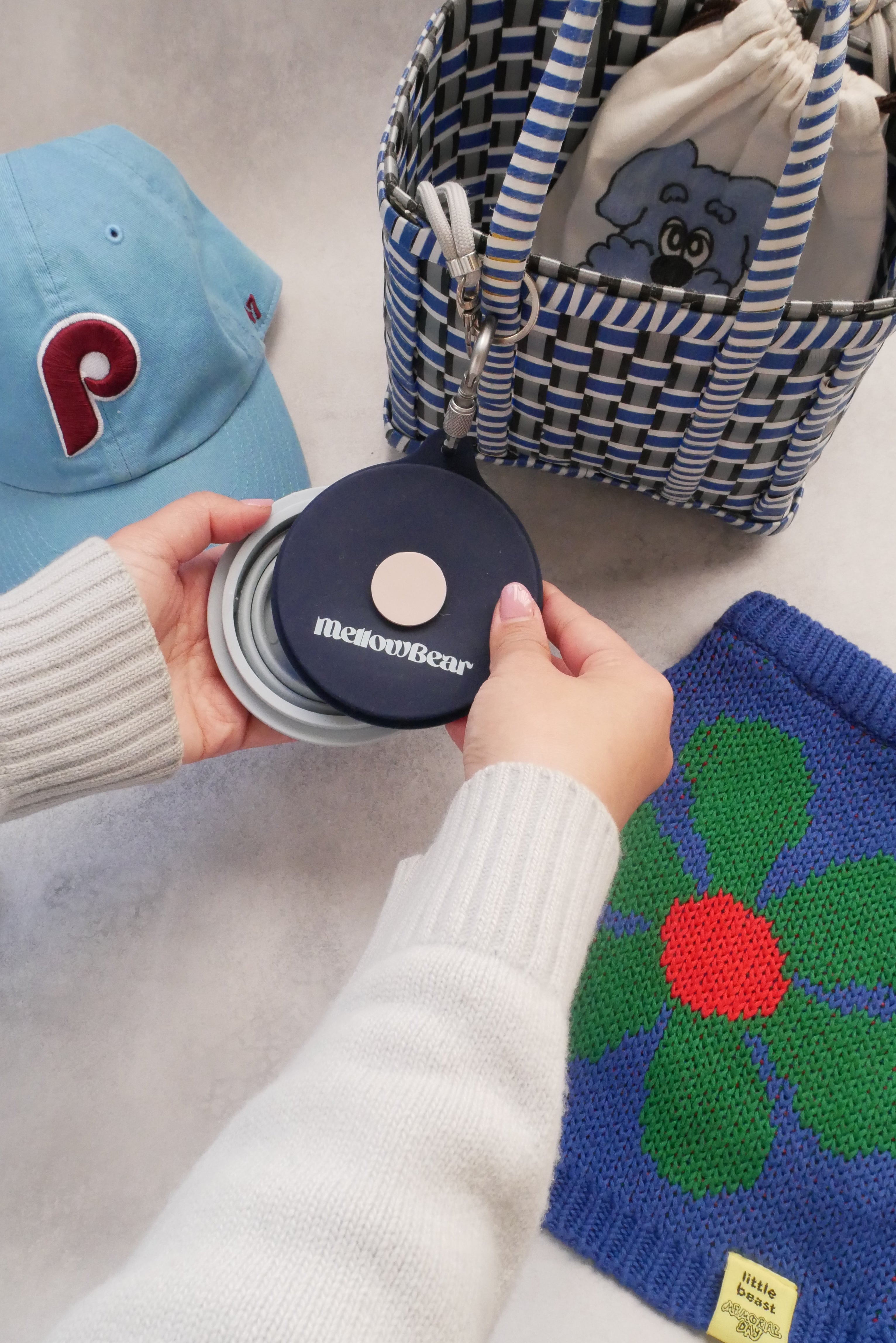 【mellowbear】蓋付きお水飲みボウル / mizu bowl